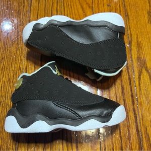 Kids Air Jordan 13 XIII Retro TD Mint Foam Black Metallic Gold White Size 5